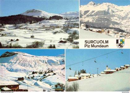 Surcuolm Panorama Skigebiet Piz Mundaun