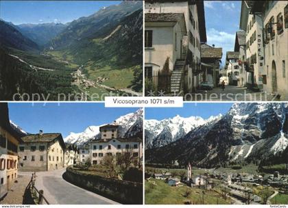 Vicosoprano Panorama Dorfpartien