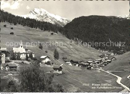 Wiesen Albula mit Valbellahorn