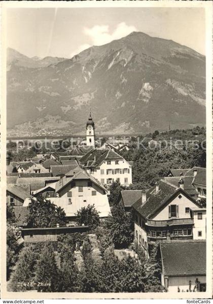 Zizers Kirche Dorfansicht