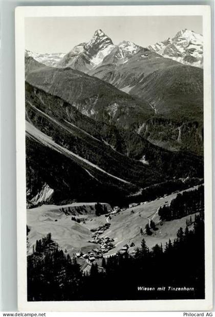 7494 Wiesen GR 1937 Foto AK - 38067819