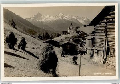 7494 Wiesen GR - Sommer Heu am trocknen - 10621227