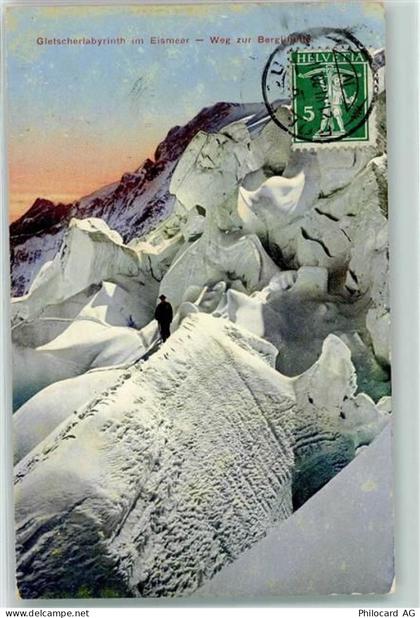 2926 Boncourt 1920 - Gletscherlabyrinth im Eismeer Weg zur Berghütte - 10219436