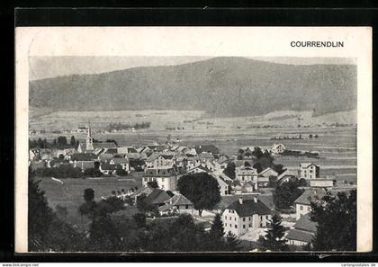 AK Courrendlin, Gesamtansicht aus der Vogelschau