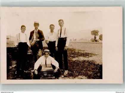 2800 Delémont Delsberg 1921 Foto AK Gruppenfoto Ort lt. Stempel - 38194378