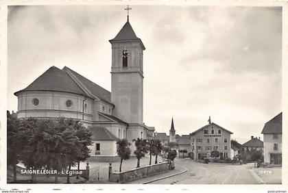 Suisse - SAIGNELÉGIER (JU) L'église - Ed. Perrochet 10876