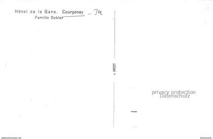 Courgenay Porrentruy JU Hôtel de la Gare Familie Dobler Kuenstlerkarte
