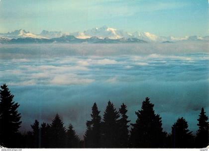 CPM Mont Blanc et mer de brouillard vus du Jura