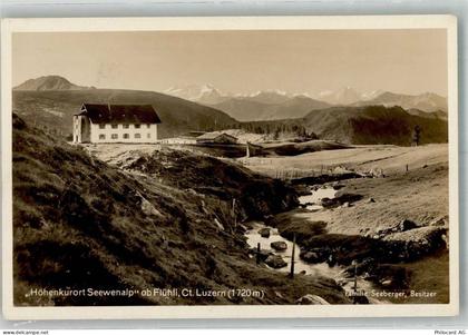6173 Flühli LU Foto AK Hotel Seewenalp - 38219077