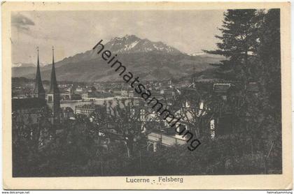 Luzern - Felsberg - Verlag E. Goetz Luzern gel. 1929