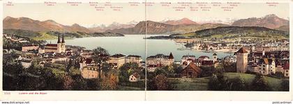 Schweiz - LUZERN - Luzern und die Alpen