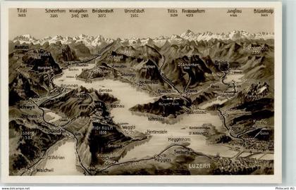 6045 Meggen - Vierwaldstättersee Vogelschau Zugersee - 39497862