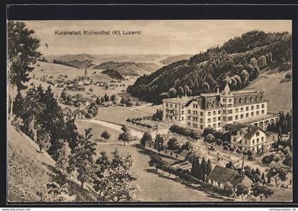 AK Richenthal, Die Kuranstalt vom Berg aus