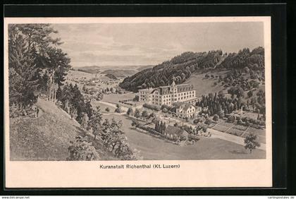 AK Richenthal, Panoramaansicht Kuranstalt