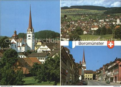 Beromuenster Muenster Panorama Strassenpartie