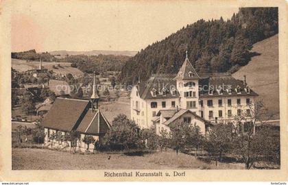 Richenthal Richental LU Kuranstalt mit Kirche und Dorf