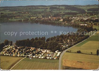 Sempach LU Fliegeraufnahme Campingplatz Sempachersee