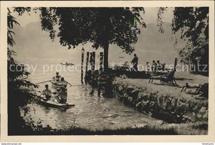 Weggis Vierwaldstaettersee Badeanstalt am Vierwaldstaettersee