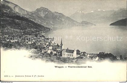 Weggis Vierwaldstaettersee Panorama Vierwaldstaettersee Alpen