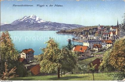 Weggis Vierwaldstaettersee Panorama Vierwaldstaettersee Pilatus Voralpen