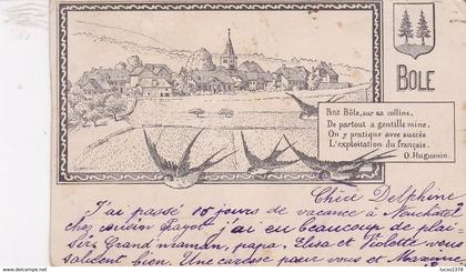 BOLE   / LITHO / HUGUENIN / / CIRC 1899