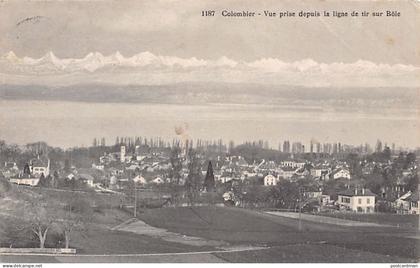 Suisse - COLOMBIER (NE) Vue prise depuis la ligne de tir sur Bôle - Ed. Th. Jacot 1187