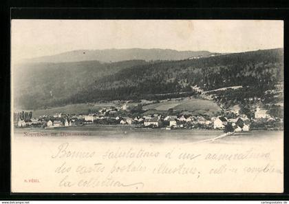 AK Dombresson, Gesamtansicht mit Fernblick