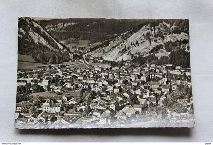 Cpsm, Fleurier, vue aérienne, Suisse