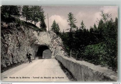 2406 La Brévine Foto AK Fahrrad Tunnel du Moulin de la Roche - 38216793
