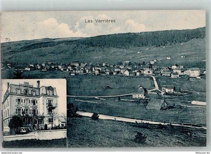 2126 Les Verrières 1919 Foto AK Hotel - 13597896