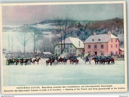2126 Les Verrières - Begrüssung zwischen dem französischen und schweizer... - 39375017