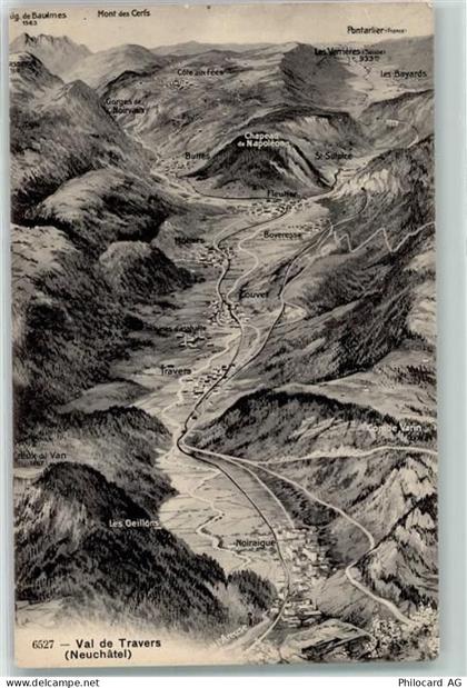 2000 Neuchâtel Neuenburg 1913 - Val de Travers - 10219083