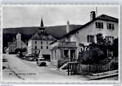 2206 Les Geneveys-sur-Coffrane 1958 - Kirche Hotel Cerf Auto - 51424803