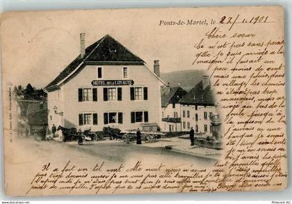 2316 Les Ponts-de-Martel Martel-Dernier 1901 - Hotel de la Loyaute - 13935840