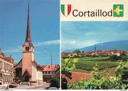 Cortaillod Boudry NE Kirche Panorama