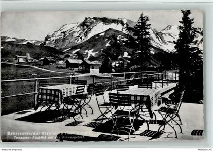 Klewenalp - Bahnrestaurant Terrassen-Ausblick auf das Klewengebiet - 11063485