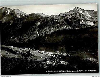 6376 Emmetten - Fliegeraufnahme Nieder und Oberbauen - 10396674