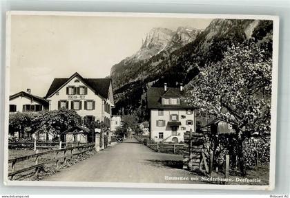 6376 Emmetten Foto AK Dorfpartie Pension Post - 14000866