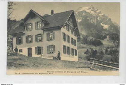 SUISSE - NIDWALD - Pension SEEBLICK ob HERGISWIL mit Pilatus