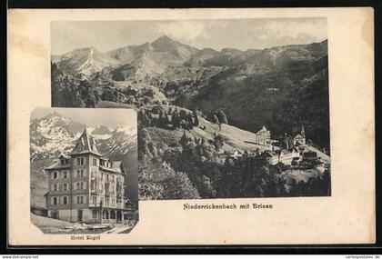 AK Niederrickenbach, Hotel Kurhaus Engel, Panorama mit Briesen