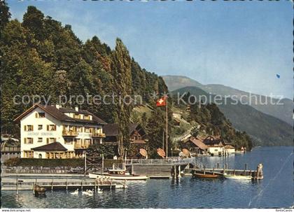 Ennetbuergen NW Gasthof Schluessel Bootssteg