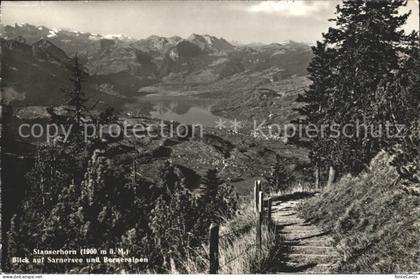Stanserhorn mit Sarnersee und Berneralpen