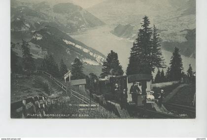 SUISSE - NIDWALD - Pilatus - Aemsigenalp mit Bahn