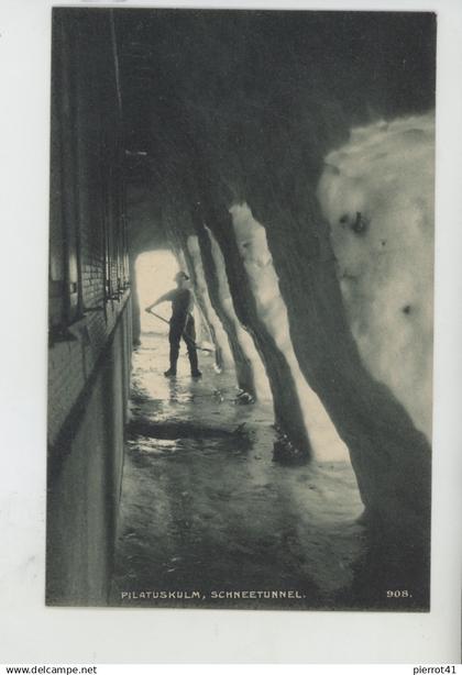 SUISSE - NIDWALD - Pilatuskulm , Schneetunnel