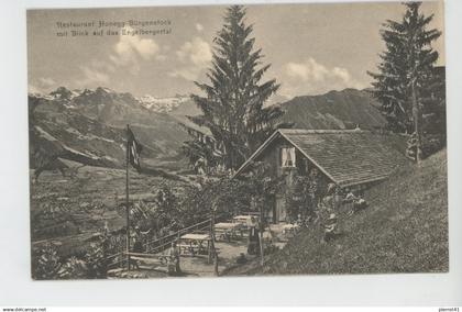 SUISSE - NIDWALD - Restaurant HONEGG BÜRGENSTOCK mit Blick auf das Engelbergertal