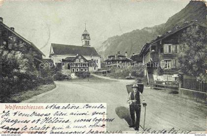 Wolfenschiessen Nidwalden NW Ortspartie