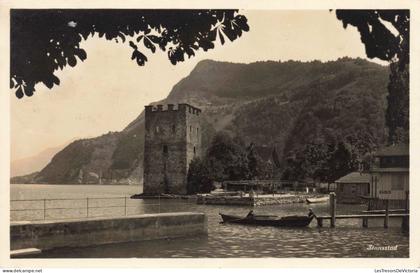 [-10%] SUISSE - Nidwald - Stansstad - Quai - Chalet de Montagnes -  Carte Postale Ancienne
