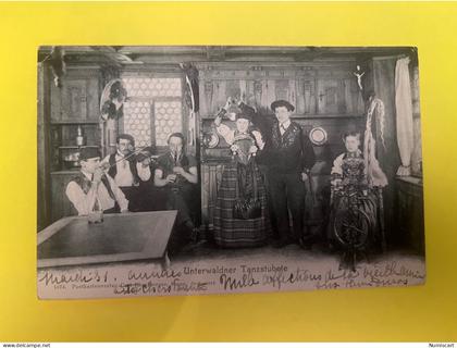 Nidwald NW Unterwaldner Tanzstubete Carl Engelberger Suisse recto verso