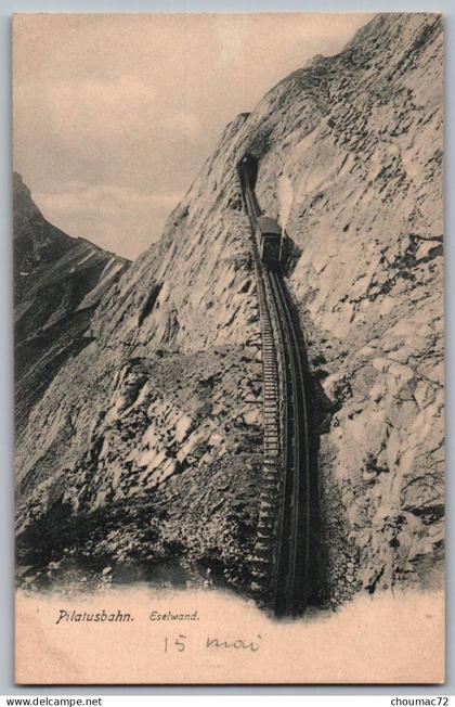 (Suisse) Obwald 009, Pilatusbahn, Goetz 1883, Eselwand