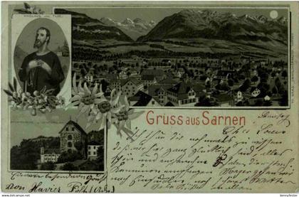 Gruss aus Sarnen - Litho